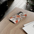 Silver Feather Compass - Impact Resistant Phone Case